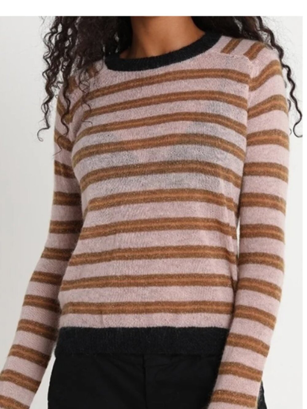 Scotch & Soda Sweater Mohair Wool Lightweight Stripe Pullover XS